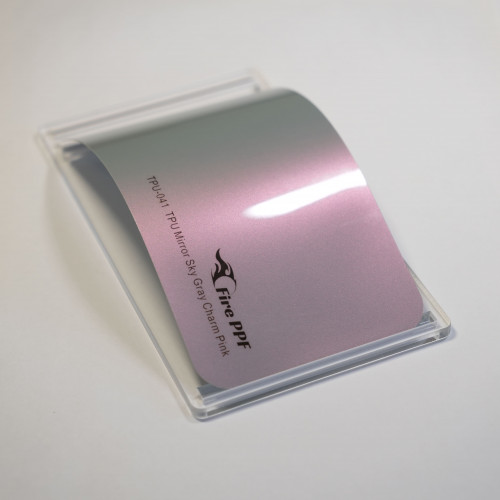 TPU Mirror Sky Gray Charm Pink Fire PPF
