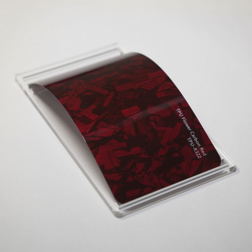 TPU Flower Carbon Red Fire PPF