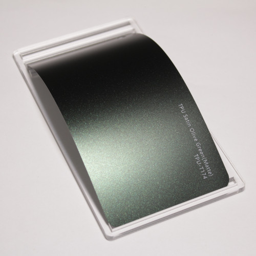 TPU Satin Olive Green Fire PPF